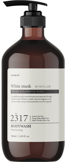 메르헨트 모이스처라이징 바디워시 화이트머스크향, 1개, 500ml