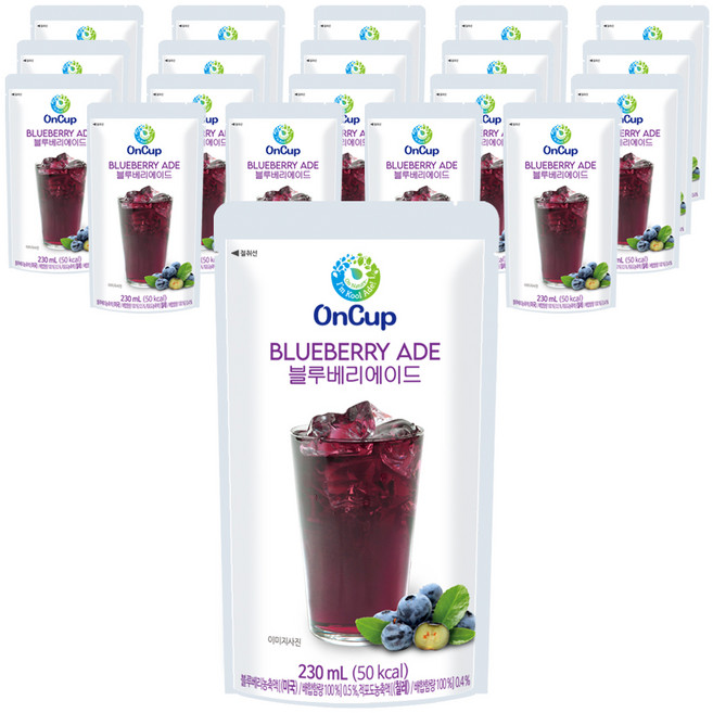 온컵 블루베리 에이드, 20개, 230ml