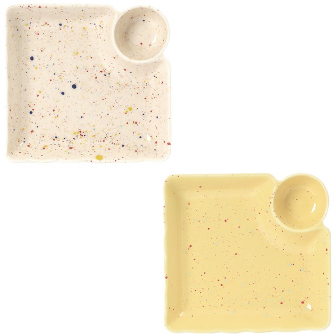 베로나 루체 만두접시 2종 세트, IVORY, YELLOW, 1세트