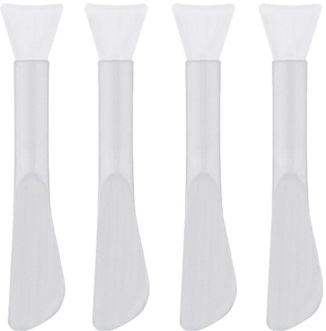 피키픽스 워시오프 실리콘 팩 브러쉬, 4개, 화이트