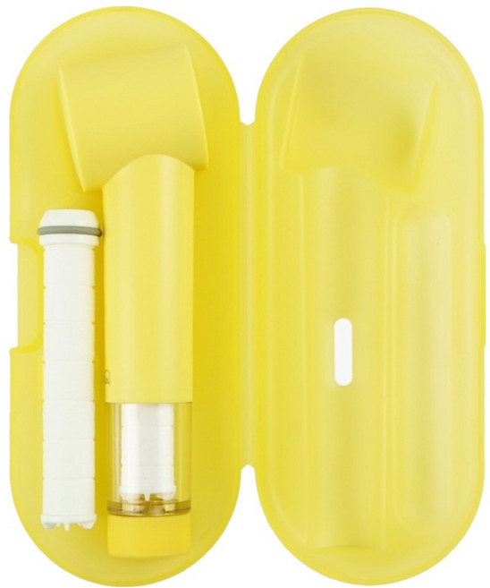 大林衛浴 迪克林旅行濾水蓮蓬頭 + 2個濾芯 + 收納盒套組, 黃色, 1套