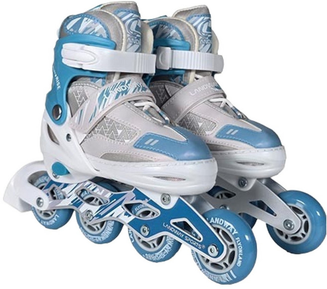 랜드웨이 아동용 레이싱 인라인스케이트, 그레이, 1개