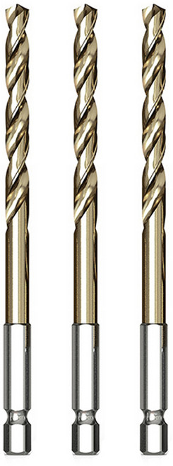 공구엔 코발트 드릴비트 육각 임팩 스텐기리 2mm, 3개