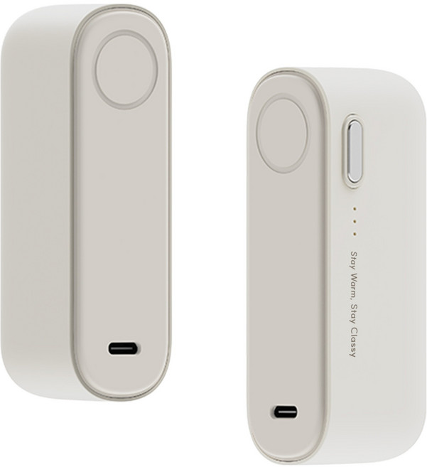 모란카노 대용량 휴대용 양면 듀얼 마그네틱 충전식 손난로 보조배터리 4000mAh 2p, HW-4000