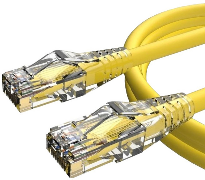 엠비에프 CAT.6 팬듀이트 수제작 기가 랜케이블, 옐로우, 1개, 100m