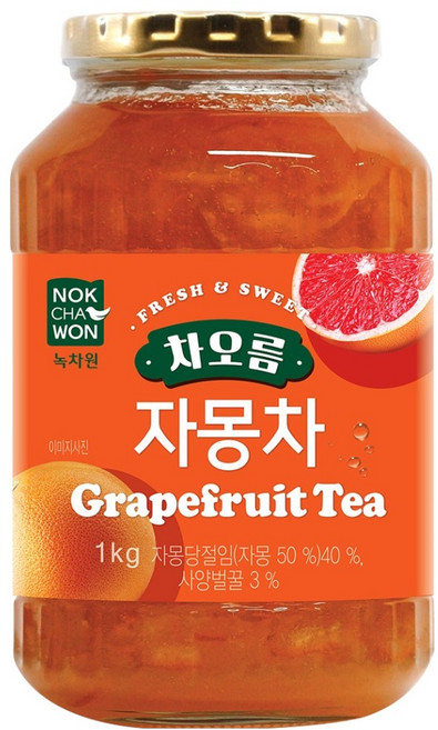 녹차원 자몽차, 1kg, 1개입, 1개