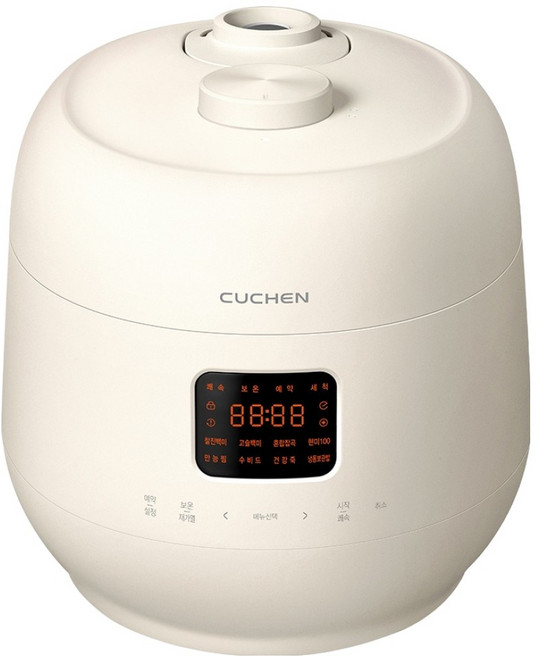CUCHEN 酷晨 The Fit 纖薄電子壓力鍋 10人份, CRS-FSWD1040CY, 奶油黃