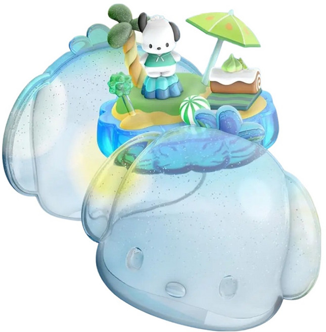 Mighty JaXX Play in the Box 三麗鷗糖果樂園 帕恰狗立體透視模型公仔套組, 1套