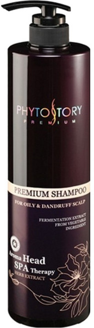 PHYTOSTORY 頂級油性頭皮去屑洗髮精, 1個, 500ml