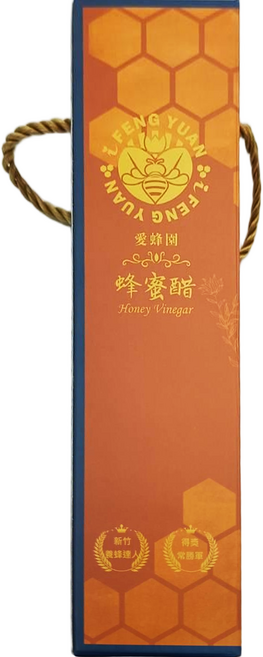 愛蜂園 玫瑰蜂蜜醋調理禮盒, 1個, 500ml