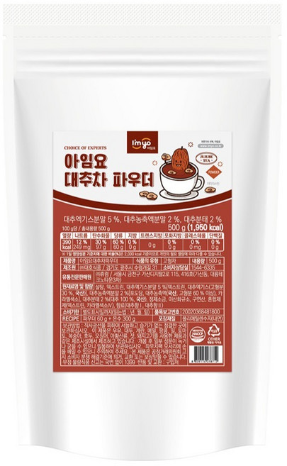 아임요 대추차 파우더, 1개, 1개입, 500g