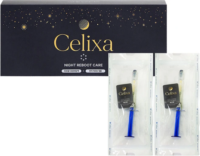 셀릭사 나이트 리부트 케어 피부탄력개선 줄기세포배양액 50% 스킨부스터 2p+ PDRN 10% 앰플 3ml x 2p 세트, 1세트 - 쿠팡