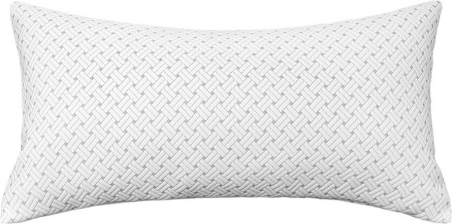 베드앤데코 크로스 트리플 등쿠션커버, 화이트