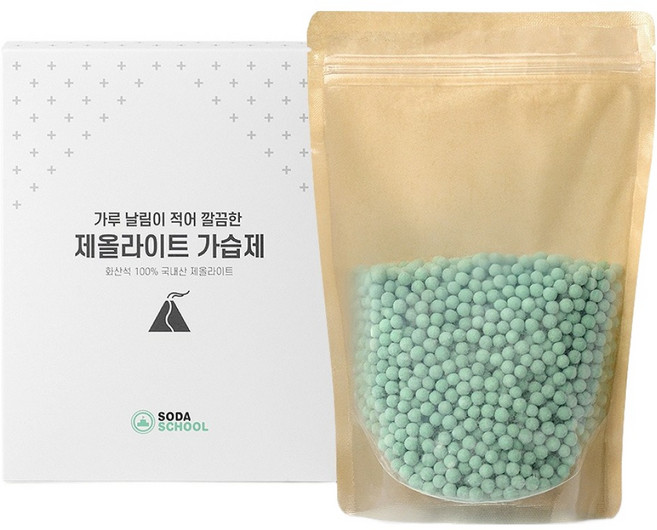 소다스쿨 가루 날림이 적어 깔끔한 제올라이트 가습제 500g, 1개