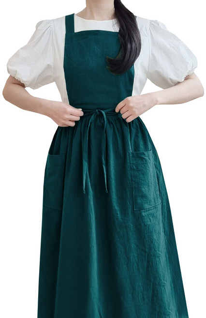 젊은이마켓 모던 앞치마 A, 딥그린, 1개