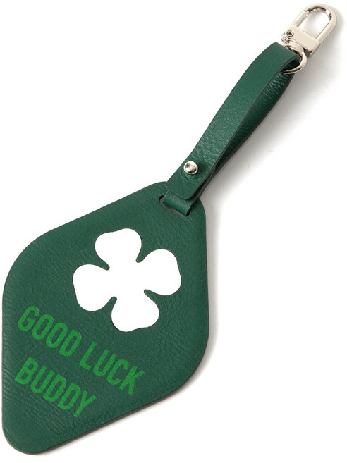 BLANC FLEUR 牛皮好運高爾夫姓名牌鑰匙圈