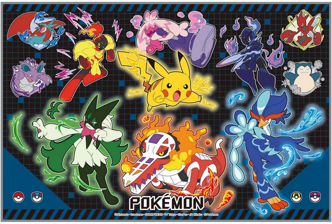 Skater 卡通桌墊餐墊 S 精靈寶可夢, 90 x 60cm, 1個