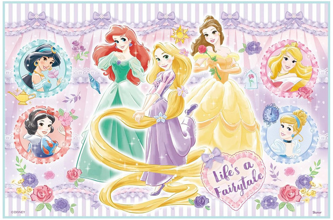 Skater 卡通桌墊餐墊/野餐墊 S, 90 x 60cm, 迪士尼公主, 1個