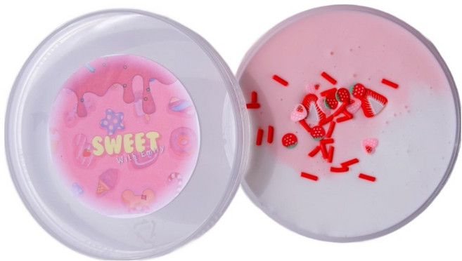 에밀리슬라임 딸기꾸덕 버터슬라임, 핑크, 100g, 1개