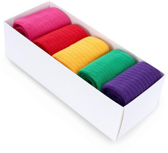 새실로 아동용 데일리 골지 긴목 5족 선물세트