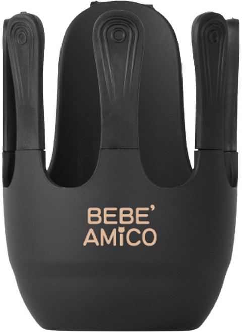 BEBE' AMiCO 萬用置杯架, 黑色, 1個