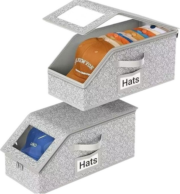 Yehome Cap & Wear 多用途整理盒, 2個, 單一顏色