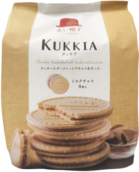 AKAI BOHSHI 紅帽子 TIVON 法蘭酥 可可風味 8入, 62.4g, 1袋