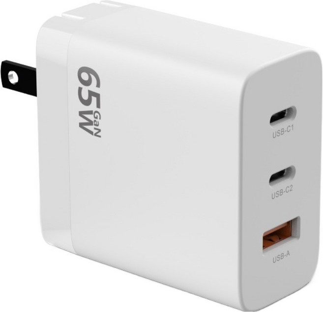 DTAudio 65W氮化鎵充電頭, 白色, 1個