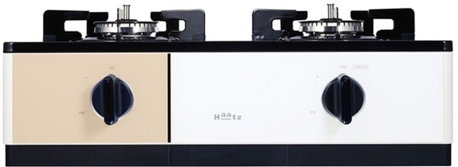 하츠 부띠크 프리스탠딩 가스레인지 2구 버터옐로우 고객직접설치, HFG-2383YLAF, LPG