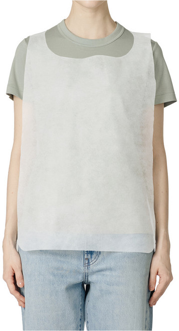 홈스라인 라이트 일회용 부직포 앞치마, 화이트, 100개