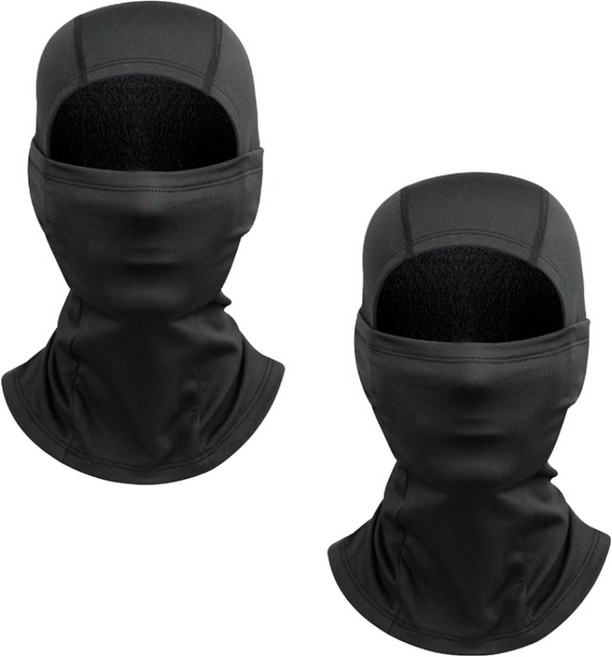 MPINI 刷毛防寒巴拉克拉瓦連帽頸圍, 黑色, 2個