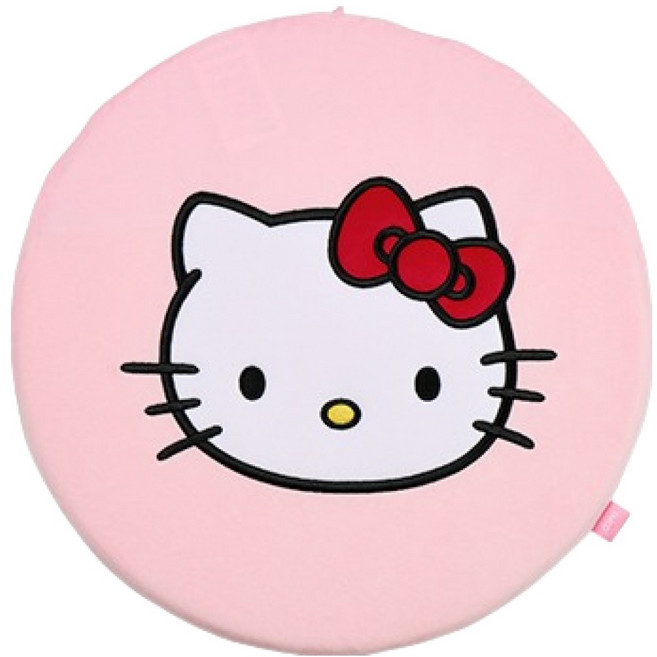 잉코 산리오 헬로키티 USB 메모리폼 온열 전기방석, 핑크, 37 x 37 cm