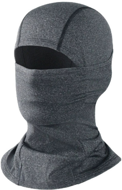 MPINI 刷毛防寒巴拉克拉瓦連帽頸圍, 深灰色, 1個