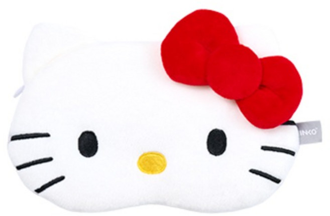 잉코 헬로키티 눈찜질 수면 온열안대, 화이트, KTI-400 - 눈 온열 찜질기