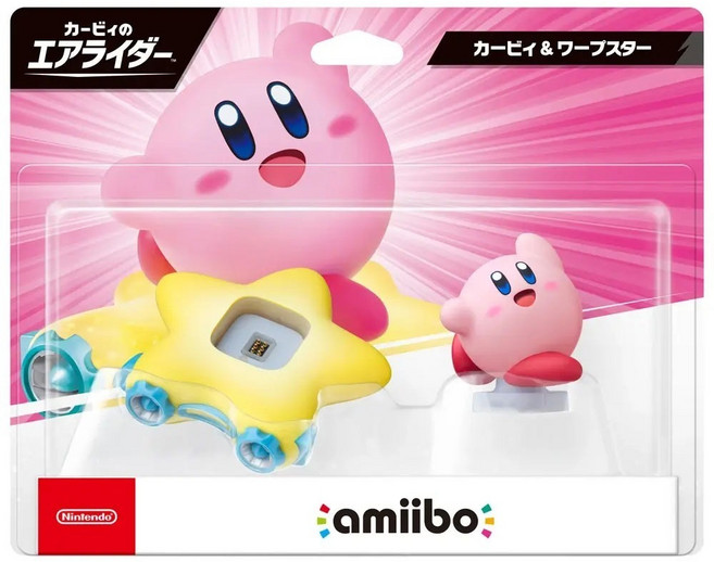 Nintendo 任天堂 amiibo 卡比的馭天飛行者系列公仔, 卡比＆傳送之星, 1個, 單一型號
