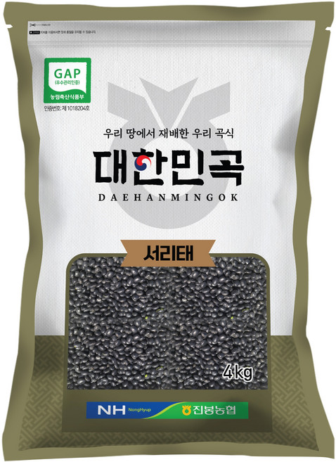 농협 대한민곡 서리태, 4kg, 1개