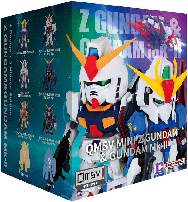 반다이 QMSV MINI Z 건담 & 건담 마크 2, 1개
