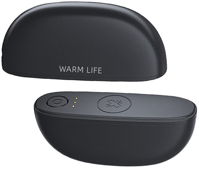 OMG 二合一分體式磁吸電暖手寶, 深灰色, K26