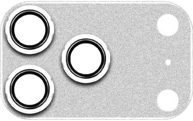 OWEIDA 歐威達 航太鋁保護鏡頭貼 銀色, 1個