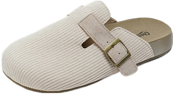 CHAAKAN SHOES 女款 Deborah 燈芯絨扣環穆勒鞋 WTFBR4h1278, 粉紅色, 240