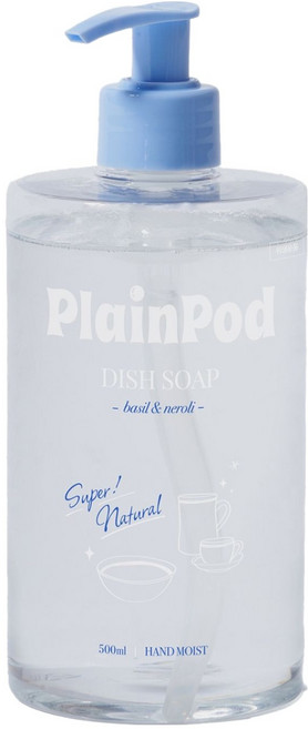 플레인팟 고농축 프리미엄 바질앤네롤리 과일 채소용 주방세제, 1개, 500ml