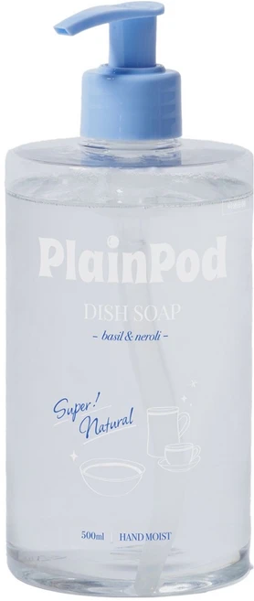플레인팟 고농축 프리미엄 바질앤네롤리 과일 채소용 주방세제, 1개, 500ml - 쿠팡