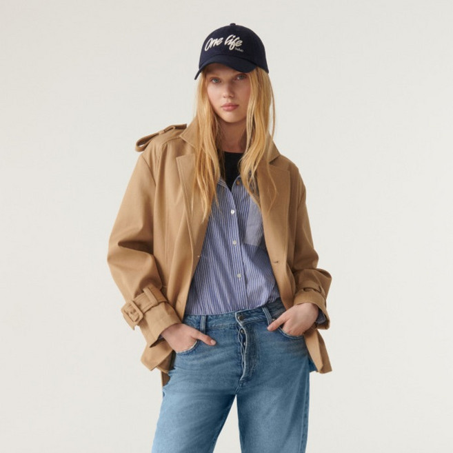 ba&sh 素色棉質風衣 I2