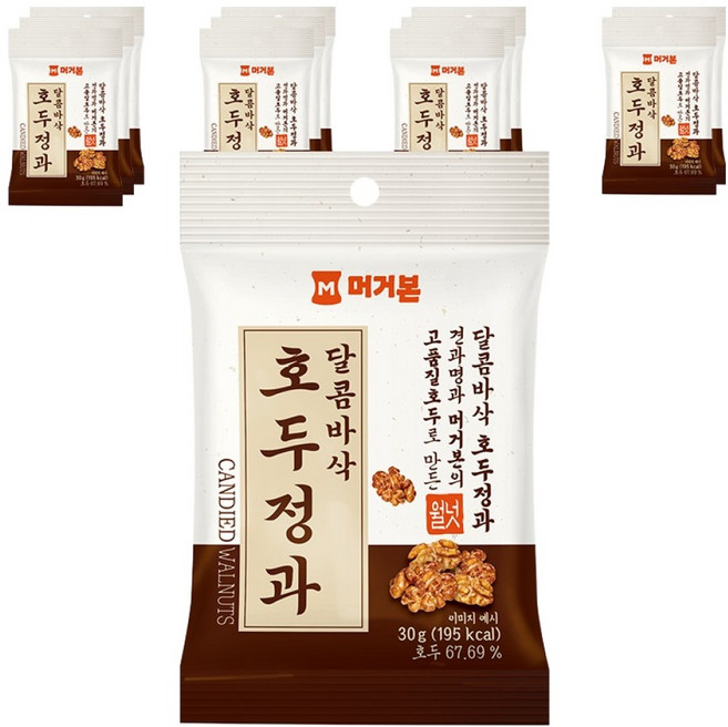 머거본 달콤바삭 호두정과, 30g, 12개