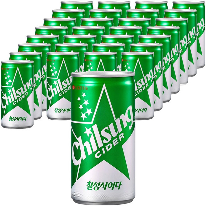 롯데 칠성사이다, 190ml, 30개