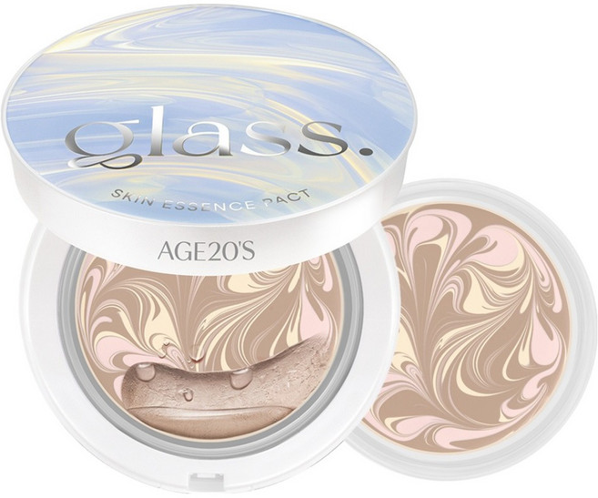 에이지투웨니스 홀리데이 에디션 글래스 스킨 에센스 팩트 퍼펙트 본품 12.5g + 리필 12.5g 세트, 21호뉴트럴아이보리, 1개