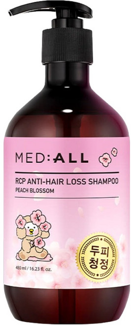 메디올 올리에디션 알시피 안티 헤어 로스 샴푸 피치블라썸, 1개, 480ml