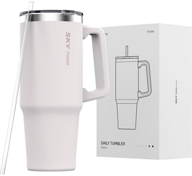 SKY 팔레트 데일리 텀블러, 블로썸 핑크, 900ml, 1개