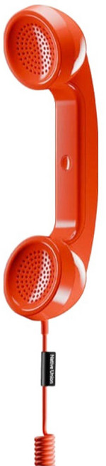 NATIVE UNION Pop Phone 復古電話聽筒, 1個, 鬧鐘紅
