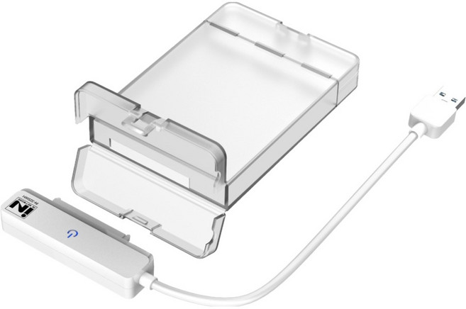인네트워크 2.5인치 SSD / HDD USB3.0 to SATA 변환 컨버터 + 하드케이스, IN-325WH, 1개